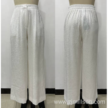 Chinese Style Women's Straight Leg Wide Leg Pants